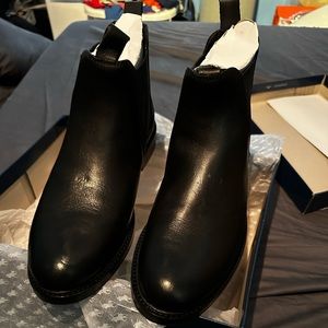 Polo Ralph Lauren black Chelsea boots